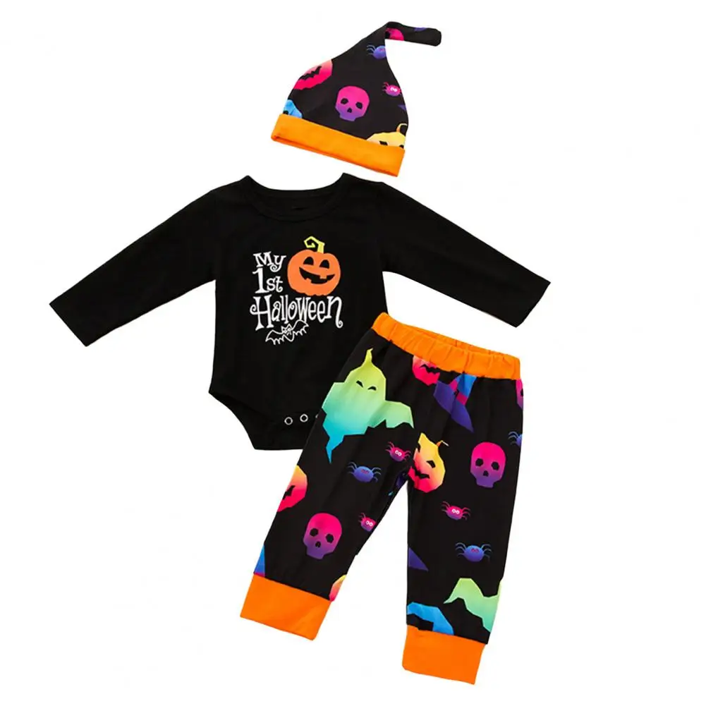 

1 Set Halloween Suit Excellent Eye-catching Fade-Resistant Daily Wear Children Romper Baby Romper