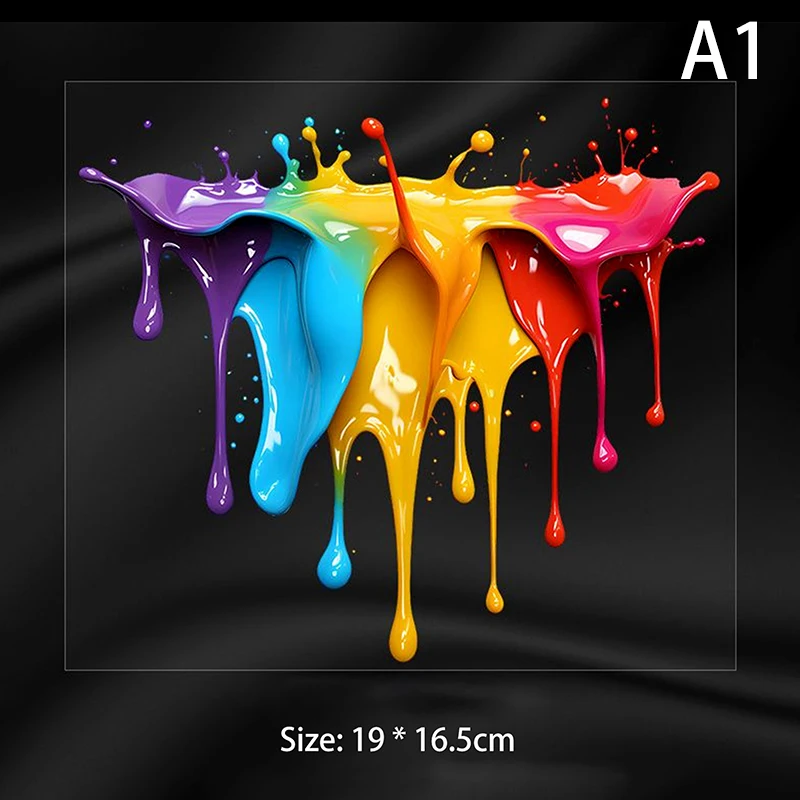 

Наклейки для салона автомобиля с допаминовым цветным жидкостным покрытием, виниловые светоотражающие наклейки для автомобильного топливного бака, окон