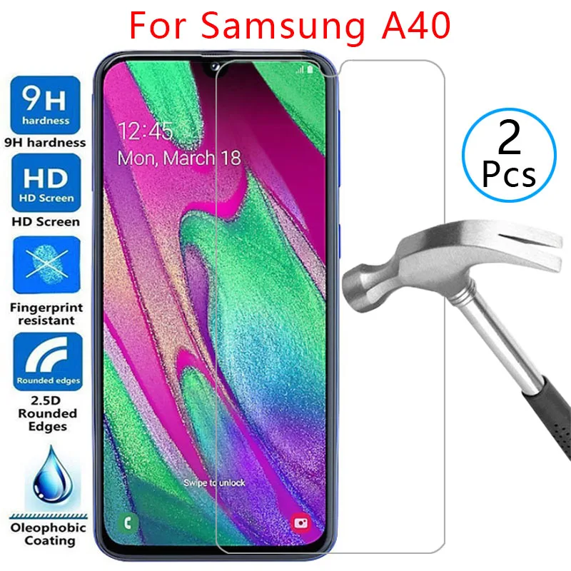 

Закаленное стекло для защиты экрана samsung a40, чехол для galaxy a 40 40a, защитный чехол для телефона samsung a40 galaxya40 9h