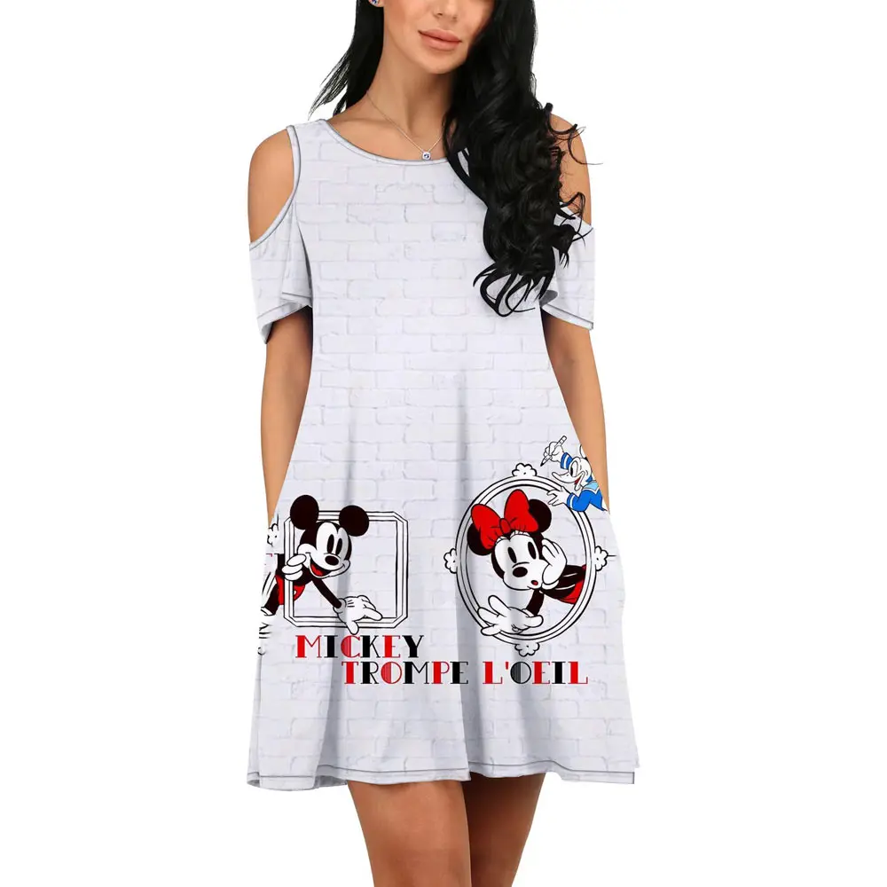 Летнее уличное платье в стиле Харадзюку новое повседневное Привлекательное с 3D