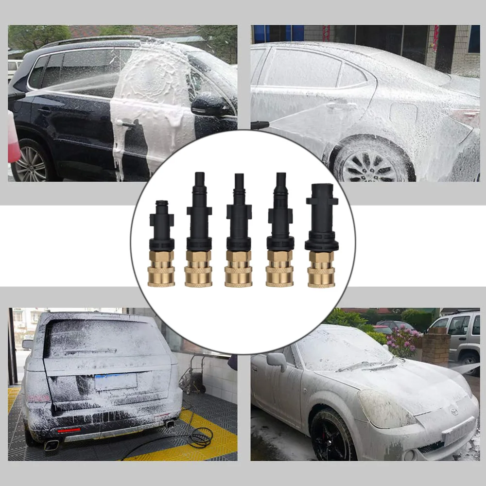 

High Pressure Washer Nozzles 1/4"Quick Release Connect For Karcher LAVOR Black & Decker Bosch Parkside Cleaning Machine