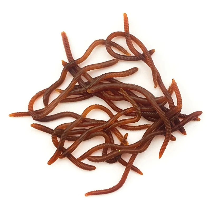 Наборы мягких приманок силиконовые приманки для плавания Shad-Grub Worm-Lifelike-Fake Earthworm