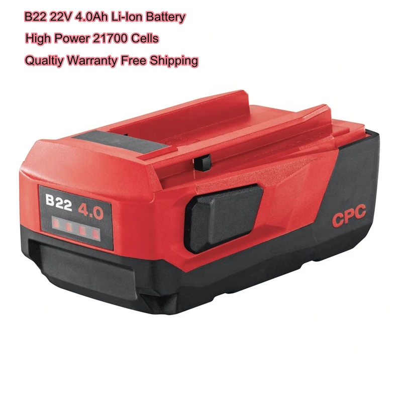 

Новый литий-ионный аккумулятор B22 22 в 21,6 Ач для Hilti 18 в 22 в беспроводной электроинструмент для Hilti 22 в инструмент Высокая мощность Бесплатная ...