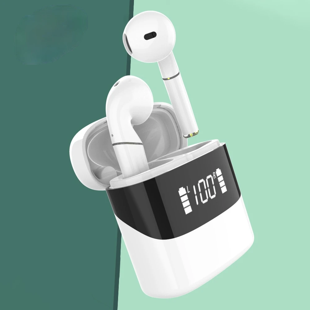 

YAMIZOO P23 Noise Cancelling headset TWS Wireless Bluetooth 5.0 Earphone Headphone For Xiaomi HuaWei smartphone Earbuds with LED