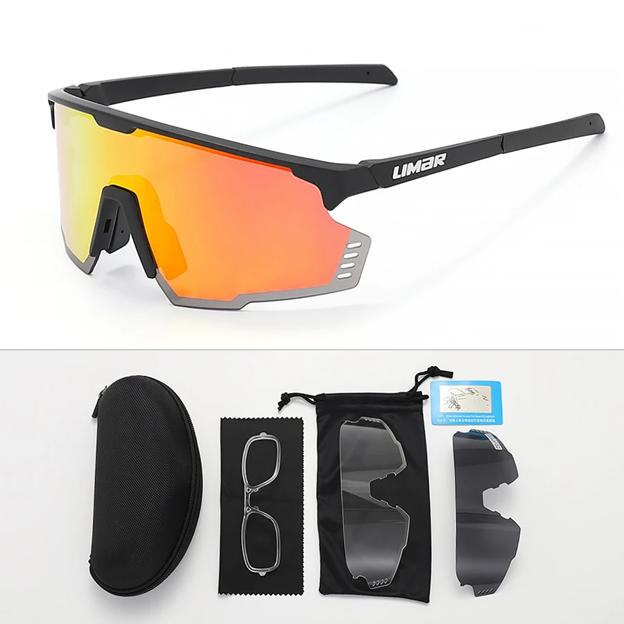 

LIMAR Outdoor Sports Photochromic Glasses Polarized Cycling Eyewear Road Bike Sunglasses Mountain Bicycle Riding Equipment