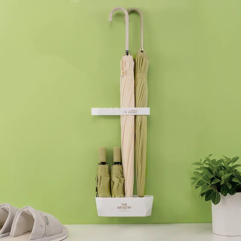 

Drain umbrella storage rack paste punching-free household umbrella rack