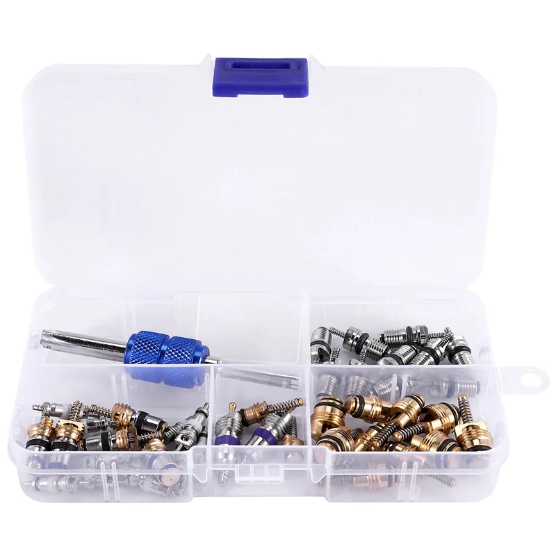 

Сердечник клапана кондиционера R12 R134A, инструмент для удаления стержней клапана автомобиля, 40 шт.