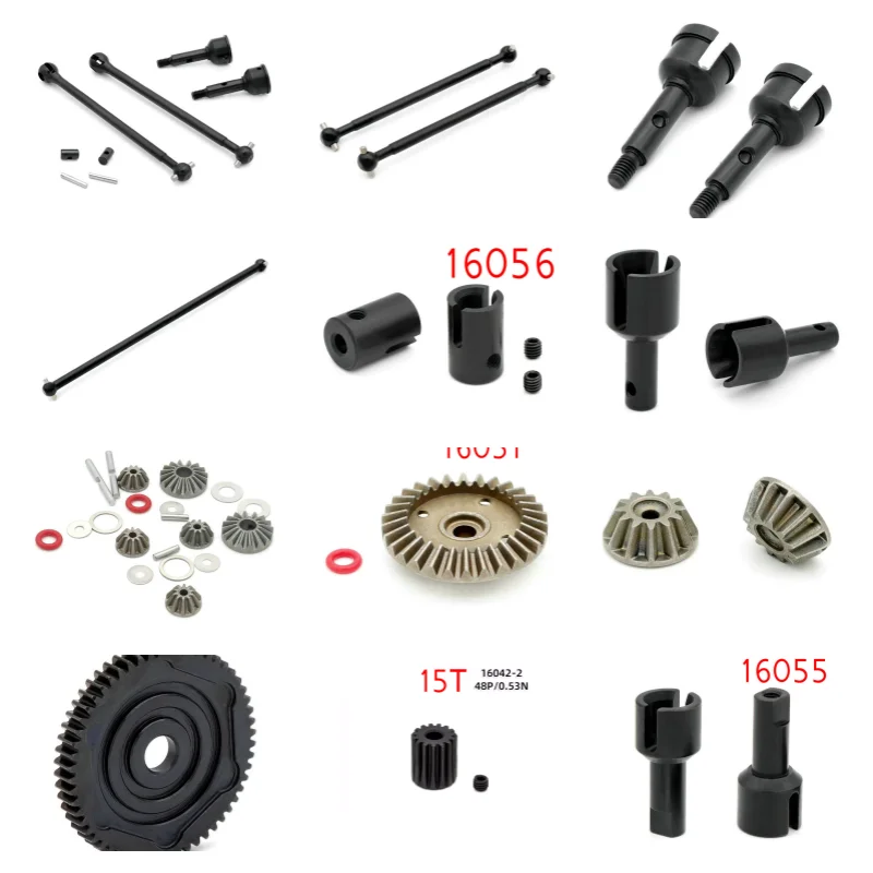 Фото Металлические аксессуары: ZD Racing MT16 BX12 X12S Gladiator JIUSI PT14R MT14R WB12 PRO RC Запчасти для шестерен и осей №1