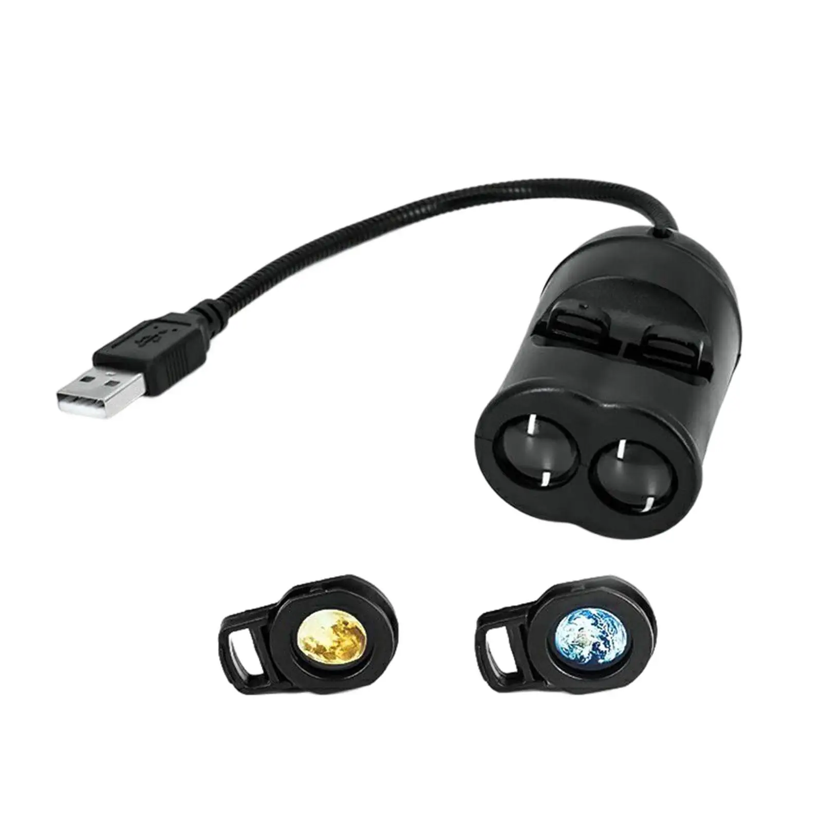 

Moon Earth Projector Lamp USB Powered LED for Background Bedroom Anniversary