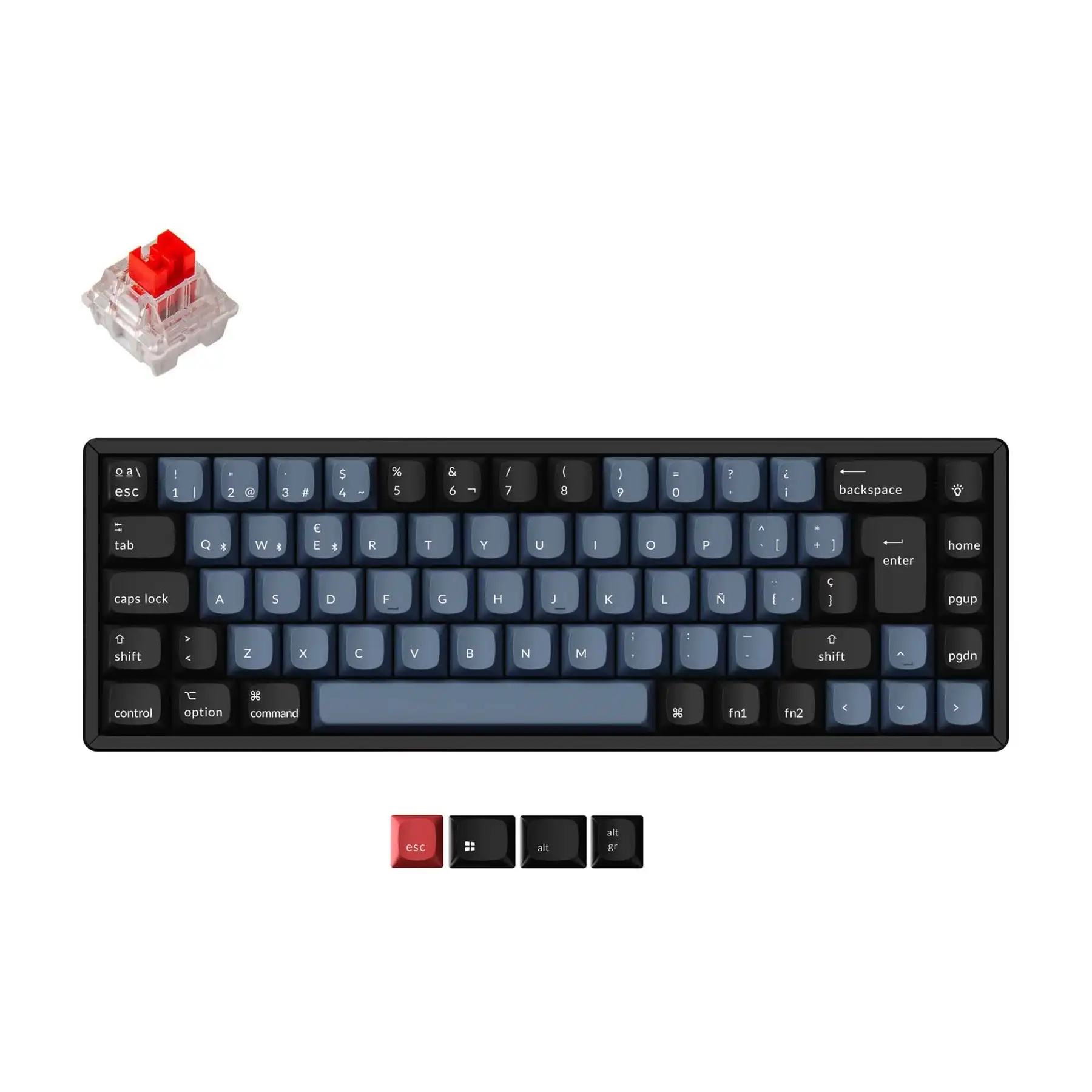 Клавиатура Keychron K6 Pro QMK/VIA Беспроводная механическая колпачки клавиш ABS с