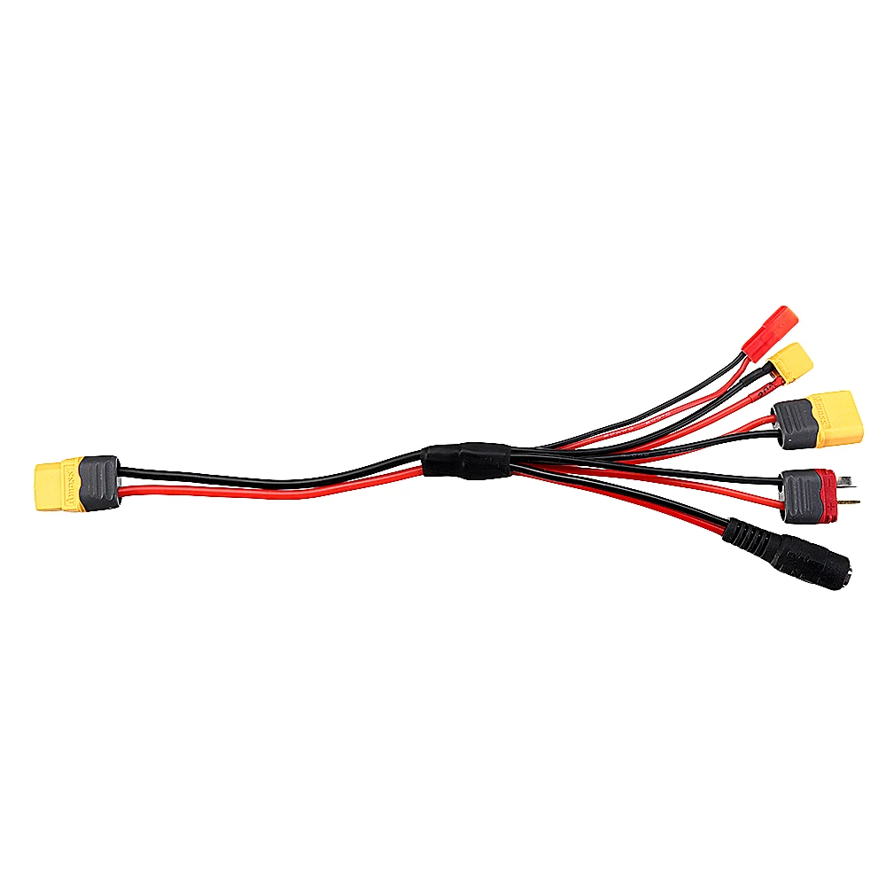 5 в 1 XT60 / 4 мм банановый штекер к XT30 DC5.5 T-Plug JST Адаптерный кабель для зарядного