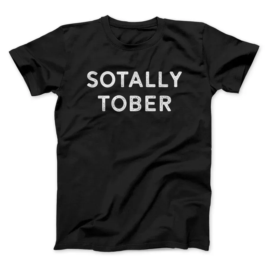 МУЖСКАЯ ФУТБОЛКА SOTALLY TOBER/УНИСЕКС забавные футболки с круглым вырезом и текстовым