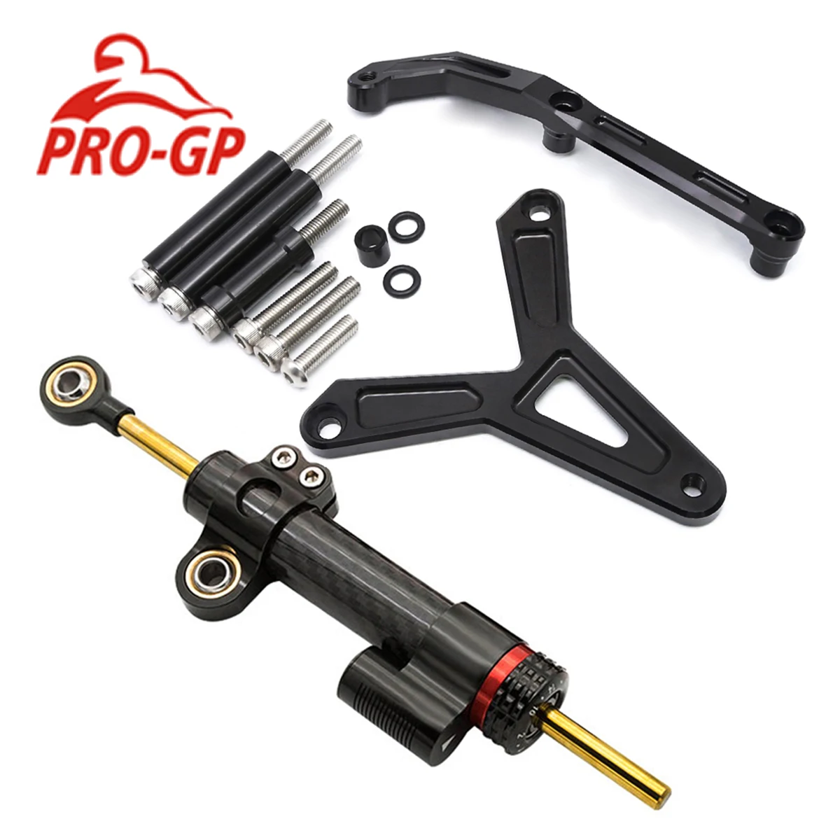 

For YAMAHA FJ-09 MT-09 Tracer 2021-2023 CNC Aluminum Carbon Motorcycle Steering Damper Stabilizer Bracket Mounting Support Kit