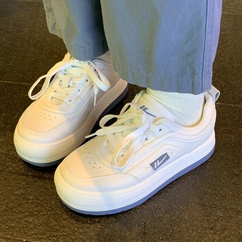 

HOUZHOU Sneakers Japanese Cute Big Head Small White Platform Women Sports Shoes Spring Casual All-match Design Vulcanize Tennis