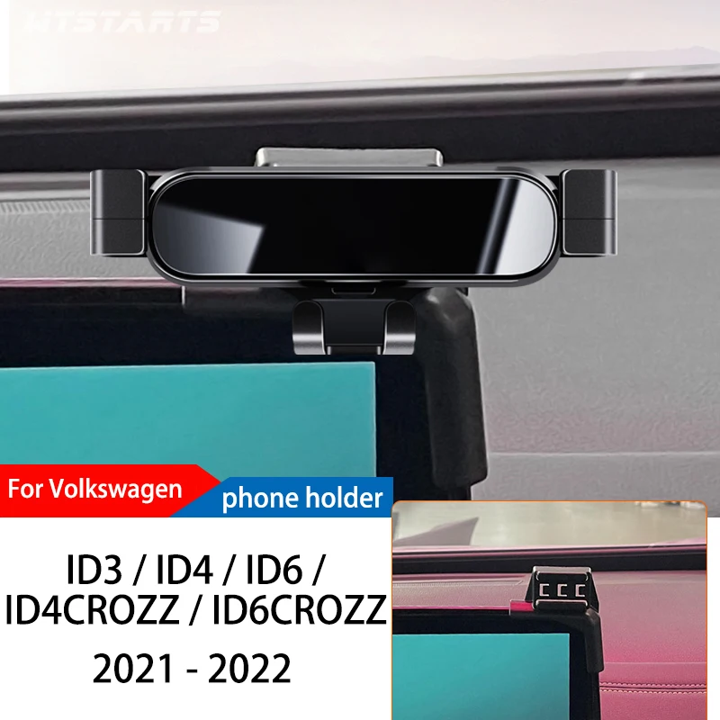 

Car Phone Holder For Volkswagen ID3 ID4 ID6 2021-2022 GPS Special Gravity Navigation Mobile Bracket 360 Degree Rotating Moun