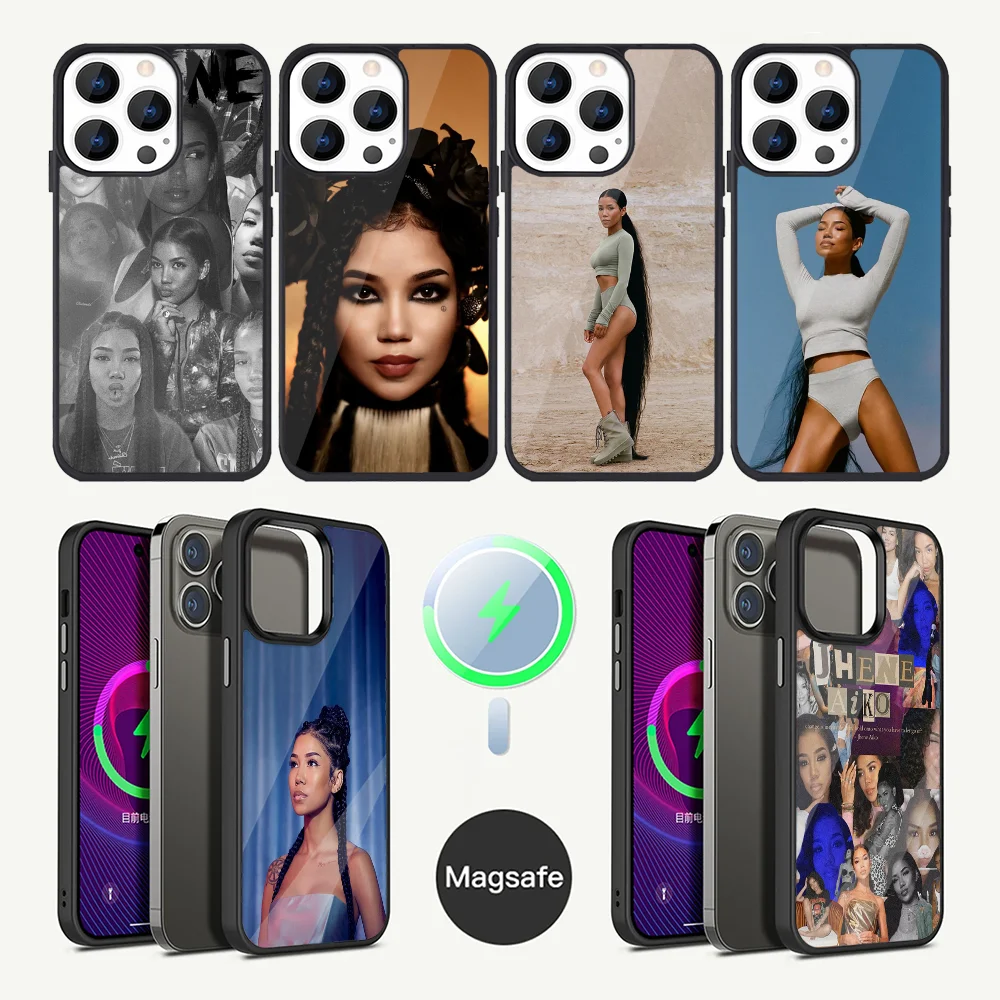 Чехол для телефона Singer J-Jhene A-Aiko iPhone 16 15 14 13 12 11 Plus Pro Max Mini Magsafe с магнитной