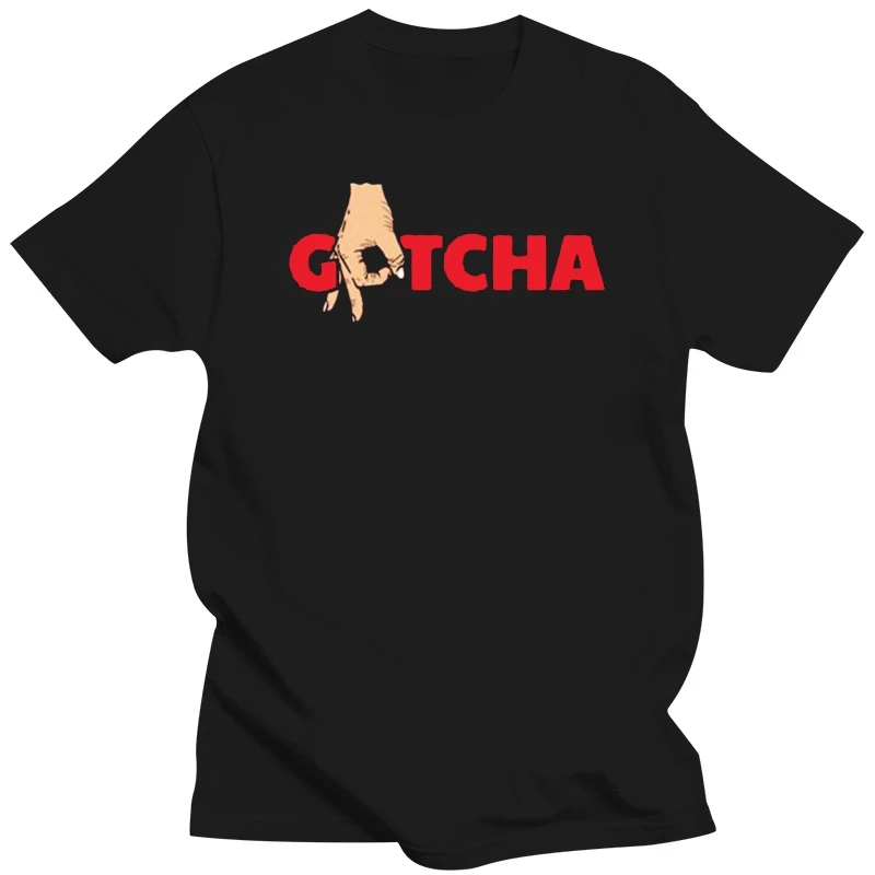 

Забавная Футболка с принтом Gotcha Circle Game Product для мужчин, хипстерские известные комичные мужские футболки с круглым вырезом и коротким рукаво...