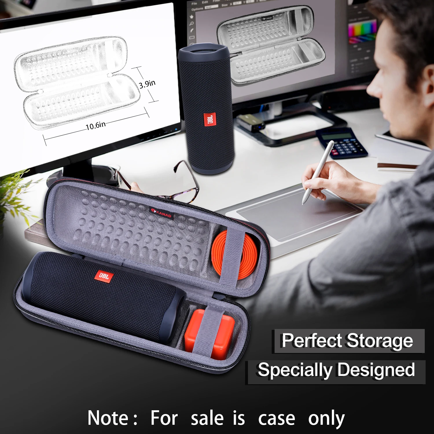 

XANAD EVA Hard Case for jbl flip 5 case