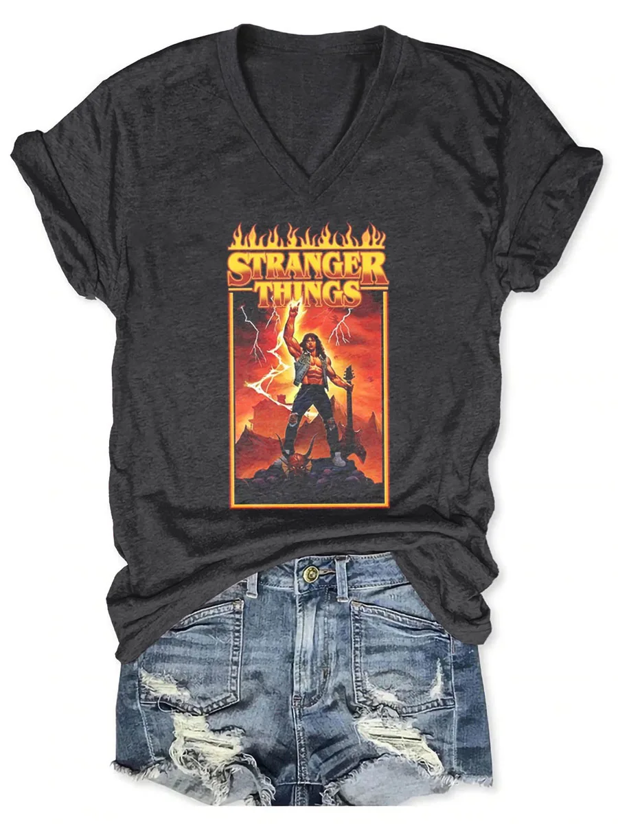 Metal Dude Eddie Stranger Things T-shirts