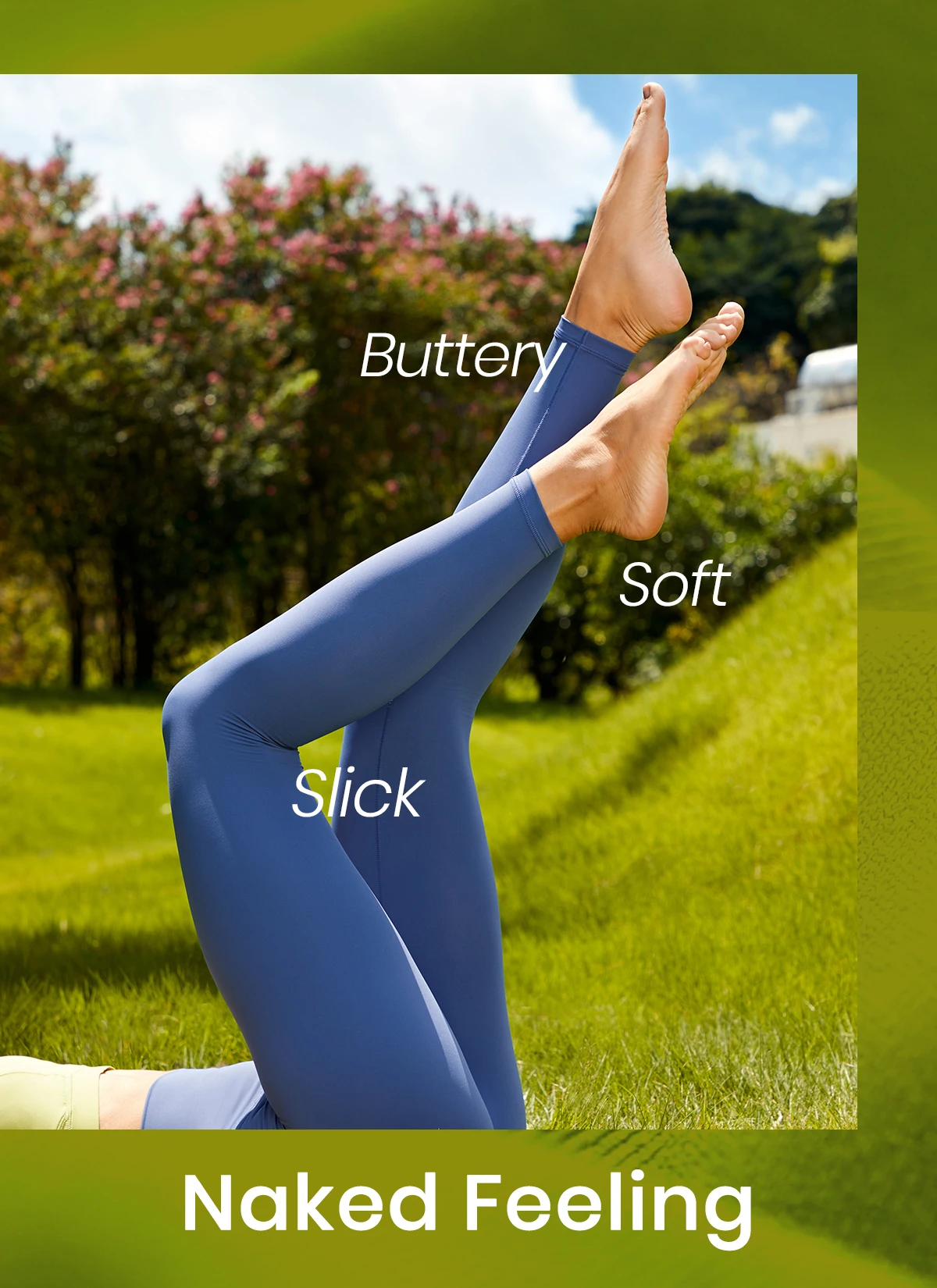 CRZ YOGA Women's Naked Feeling Yoga Leggings 25 Inches - High Waisted 7/8 Length Workout Pants