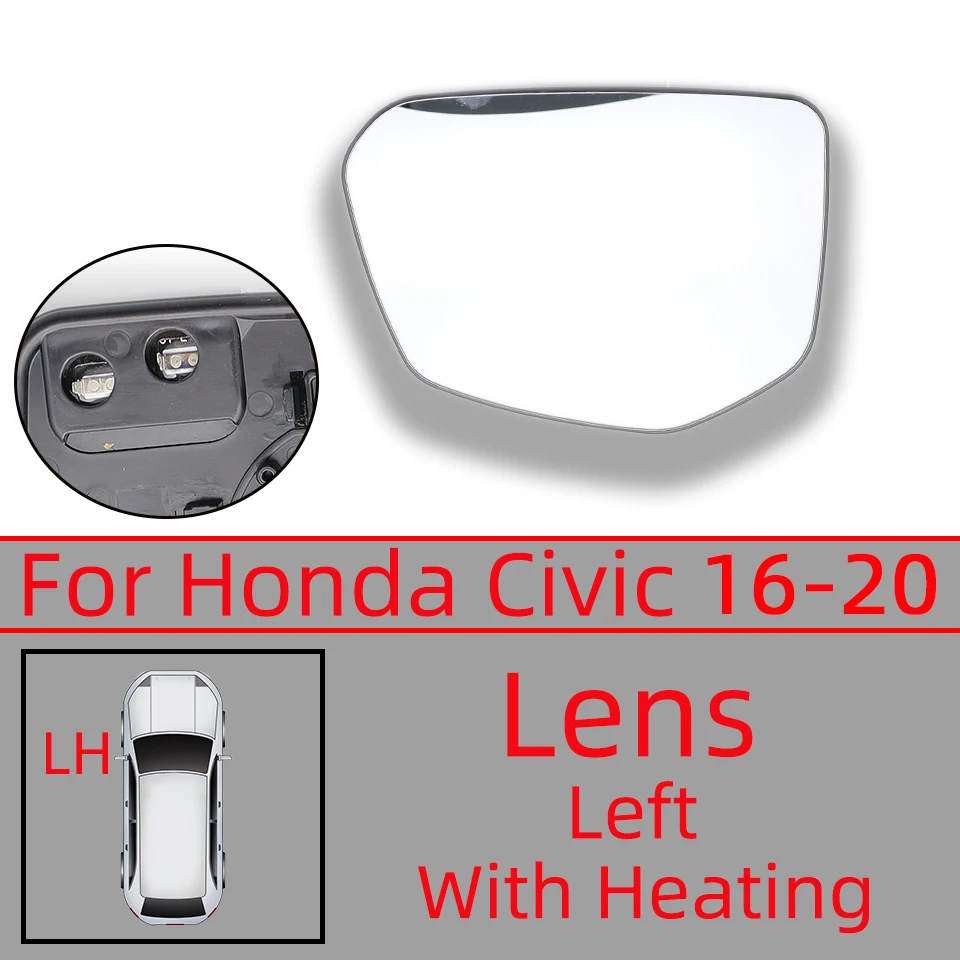 

Левое и правое внешнее зеркало заднего вида, нижняя крышка, крышка бокового зеркала, нижняя часть корпуса для Honda Civic 2016 2017 2018 2019 2020