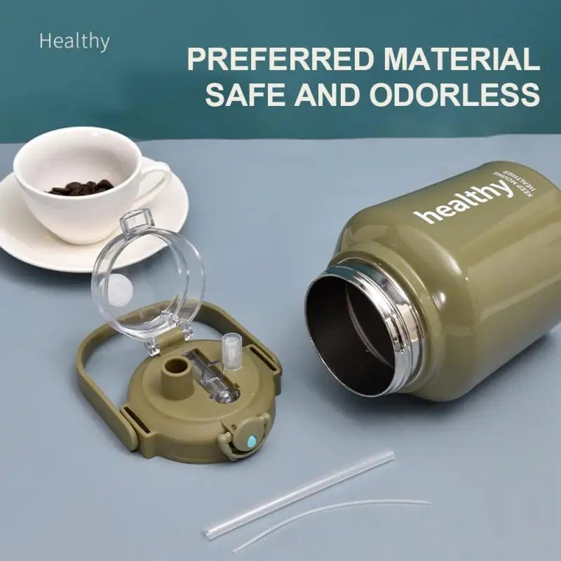 

Water Bottle Insulated Tumbler Leak Proof Stainless Steel Straw Cup Portable Travel Vacuum Insulated Insulated Cup Drinking Cup