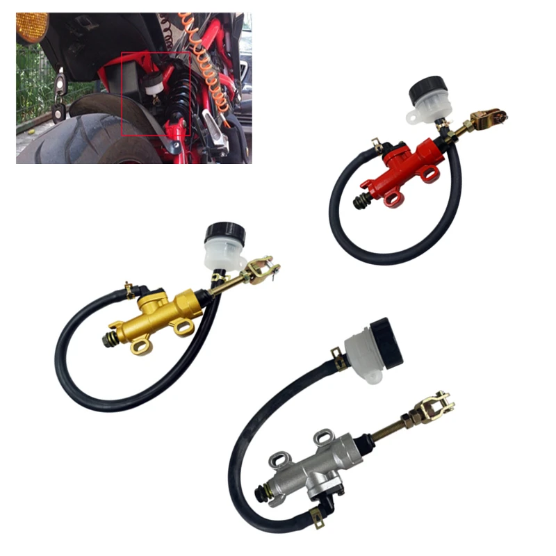 

Мотоциклетный задний ножной гидравлический тормозной насос, настраиваемый задний тормозной насос главного цилиндра для Suzuki Kawasaki Honda Yamaha