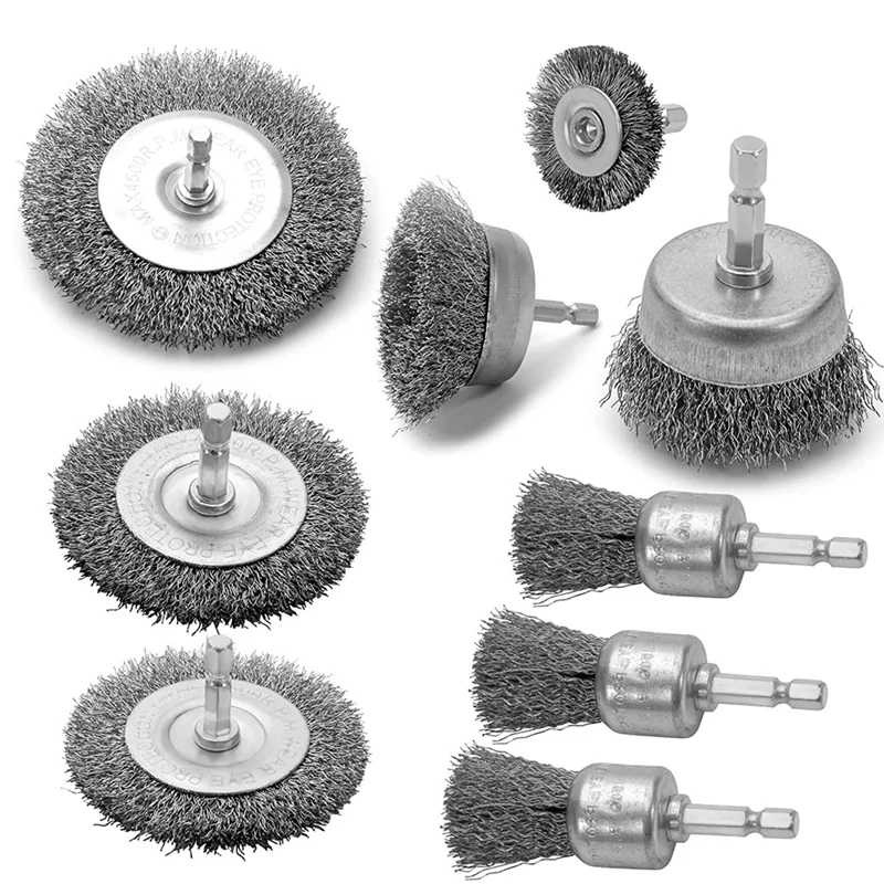 

Coarse Crimped Wire Wheel Cup Pen Brush Set