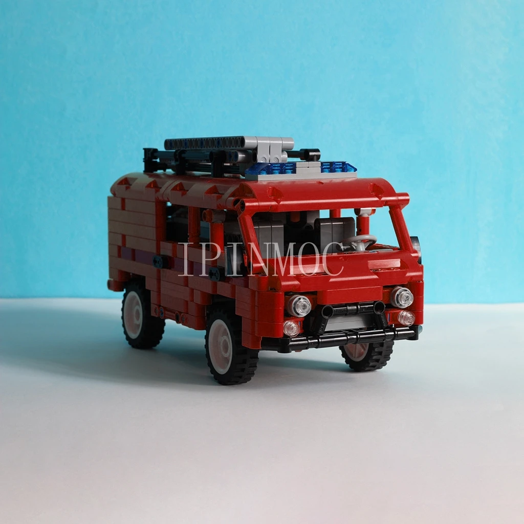 

MOC-7534 Swartz van gas service car technology assembly static model APP remote infrared remote control multiple versions