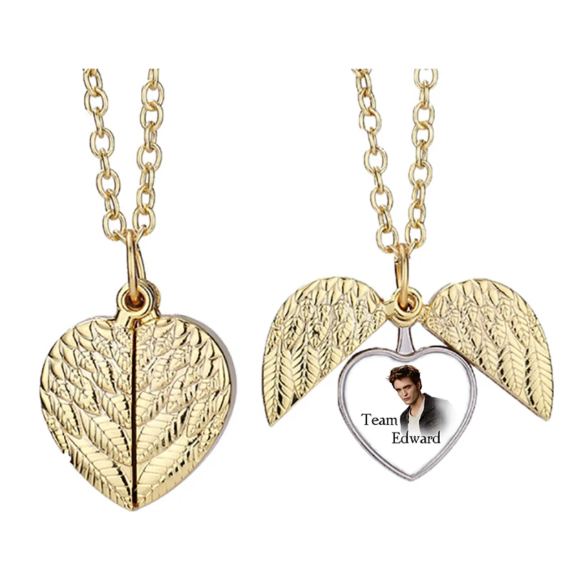 

Team Edward Pt2 Tpv Heart Active Angel Wing Necklace Beautiful Pendant Fashion Jewelry