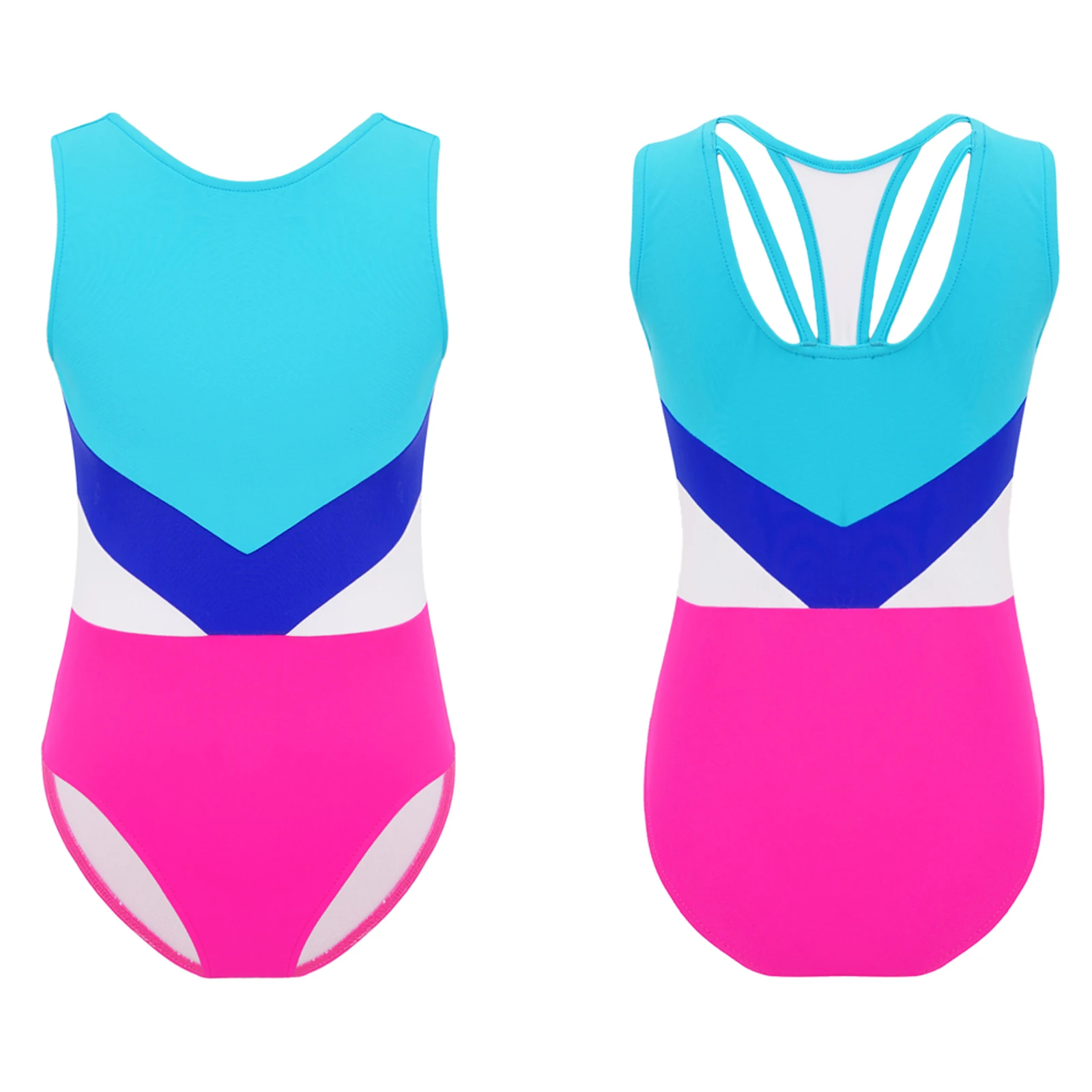 

Купальник детский с круглым вырезом, без рукавов, с бретельками на спине, купальный костюм для пляжа, голубого цвета, 1 шт.