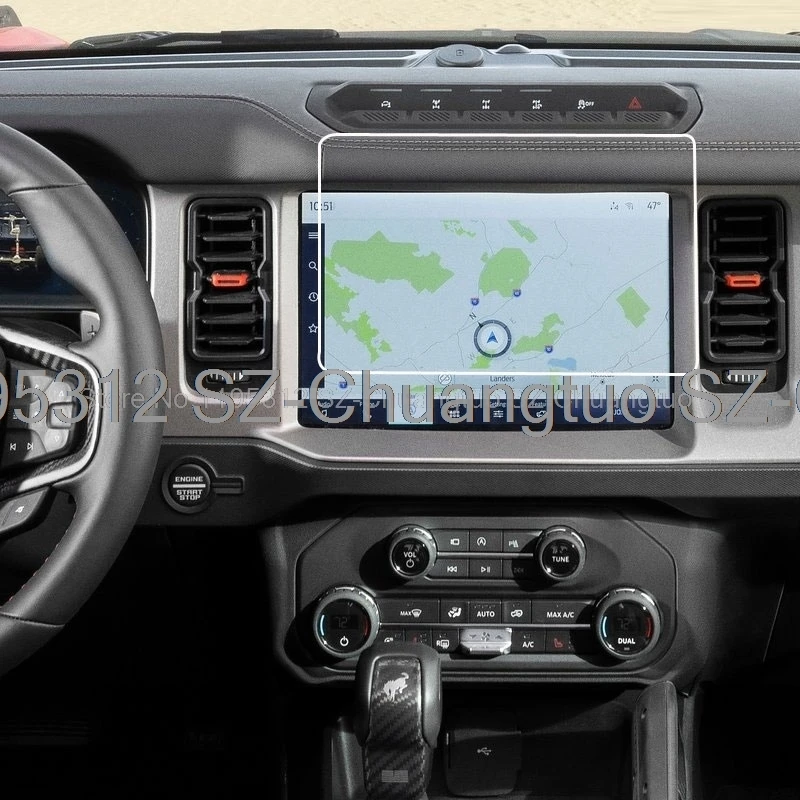 

Защитная пленка из закаленного стекла для Ford Bronco 2021-2024, 8 дюймов или 12 дюймов, автомобильная GPS-навигация, сенсорный экран, пленка против царапин