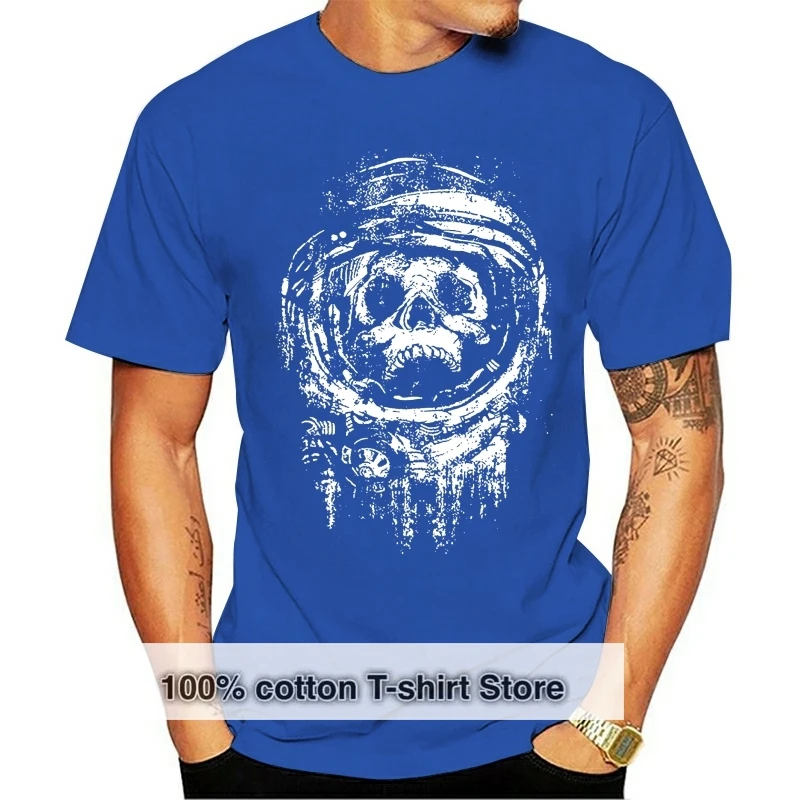 

Dead Space Astronaut Skull Mens Tops Tee T Shirt Vintage O Neck T-Shirt