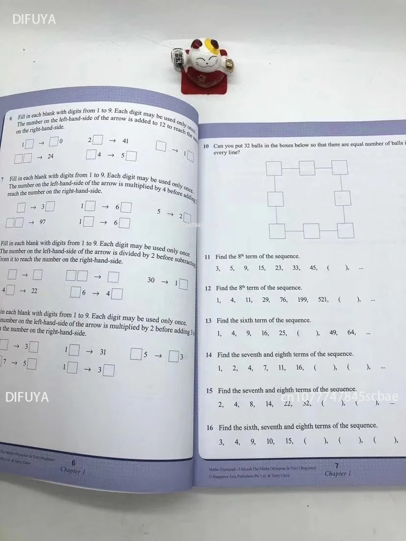 5 книгнабор SAP Maths Olympiad 1-6 класс учебное мышление по математике упражнения рабочая тетрадь английские математические проблемы учебник английский (art.: 3920d2de9998f) - 3920d2de9998f