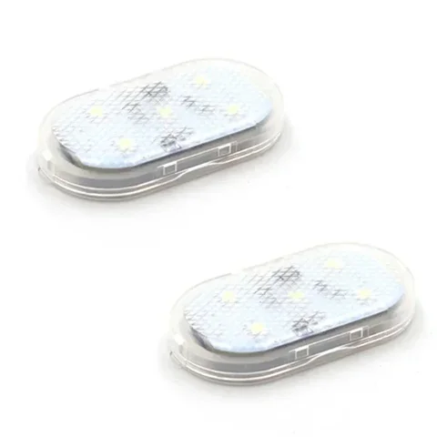 Магнитные дверные фонари, USB Перезаряжаемый приветственный свет, внутренняя Ночная лампа для автомобиля, противоударное освещение, 1-2 шт.