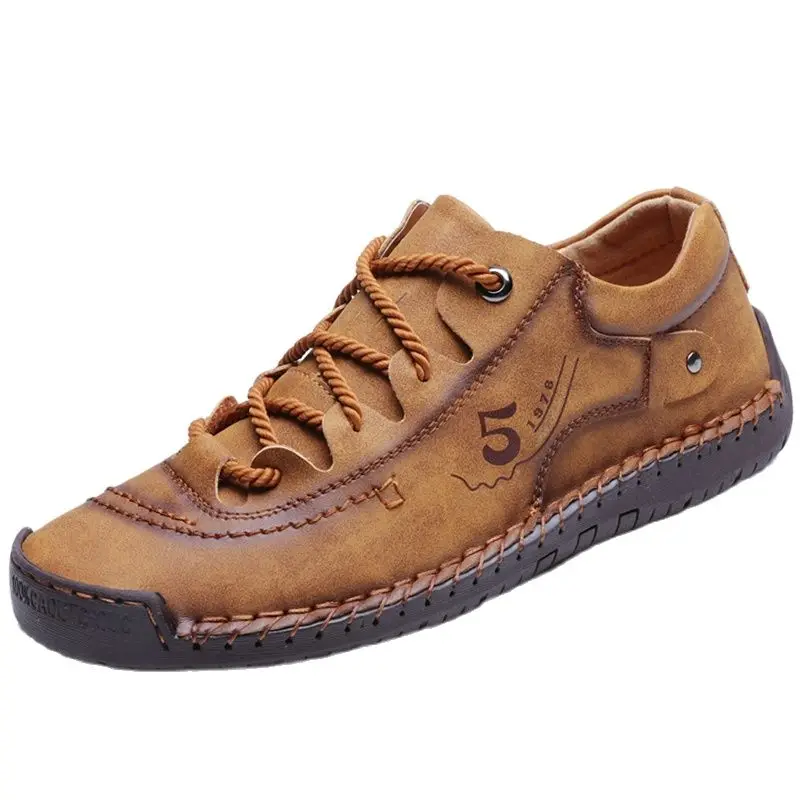 

Men Casual Shoes Leather Outdoor Walking Sneakers 2023 New Fashion Male Leisure Vacation Soft Driving Shoes Sneakers Men Shoes
