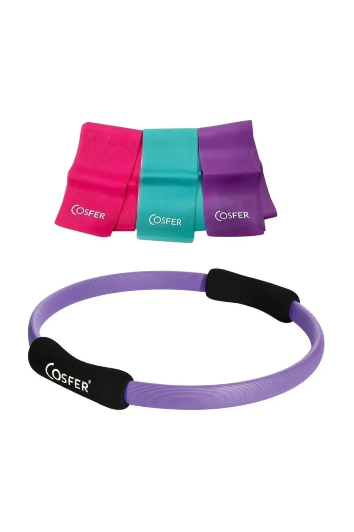 Pilates Circle And 3 Pcs Pilates Band