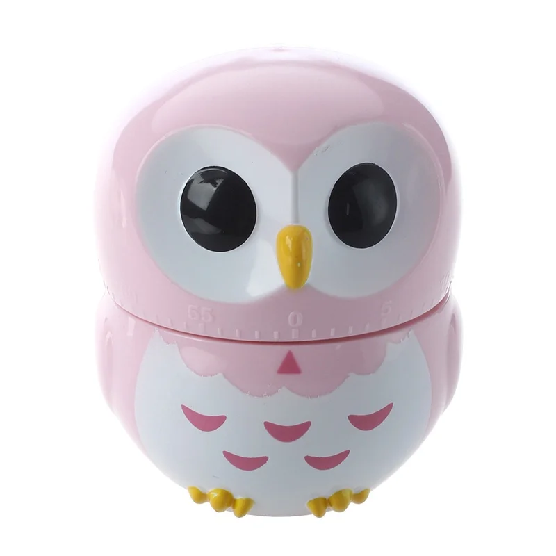 

Owl Egg Timer Hourglass Egg Timer Kitchen Timer (1-60 Minutes) (Pink)