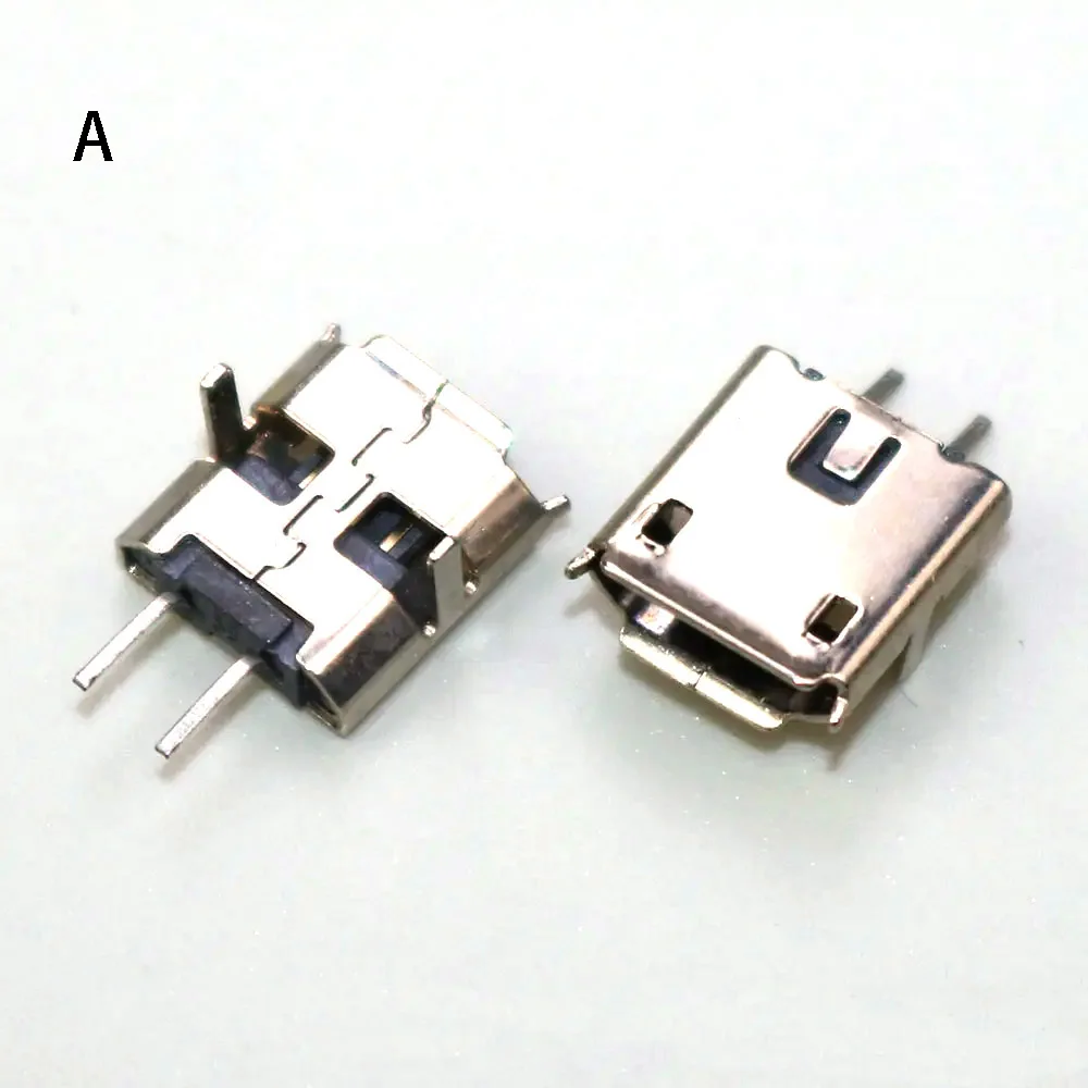 5 шт. 2-контактный разъем Micro Usb типа C с поворотом на 90/180 градусов