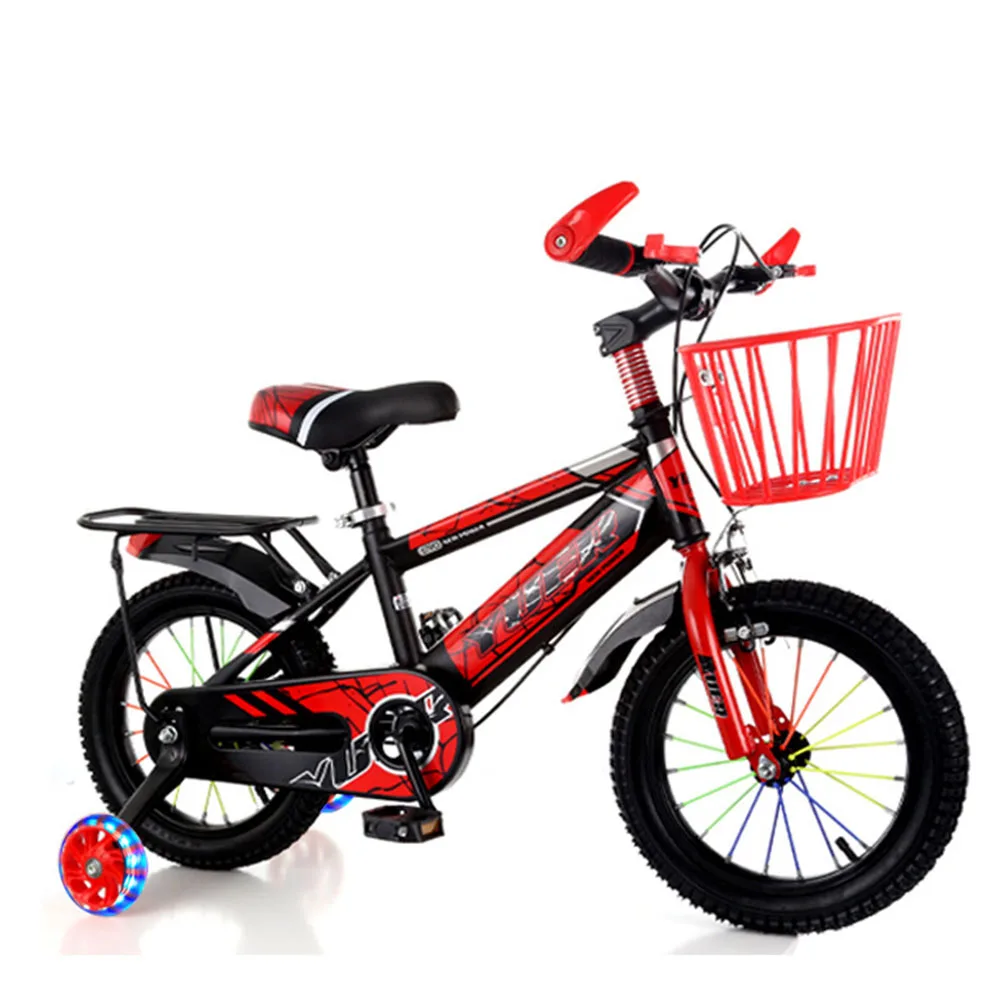 

16 Inches Bike Transport Bicycle With Training Wheels Multi-Color Optional Bold Tires Anti-Slip Wear-Resistant