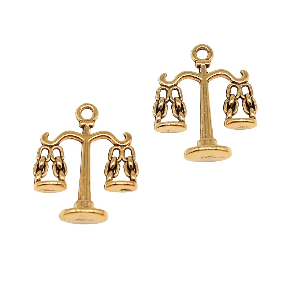 WYSIWYG 10 шт. 22x17 мм весы правосудия подвески с подвесками для изготовления ювелирных