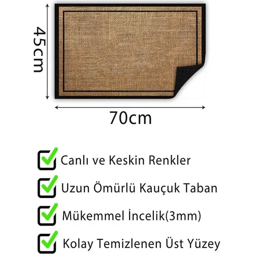 Bouquet Home straw printed door mat decorative outside 45 X70CM | Bath Mats