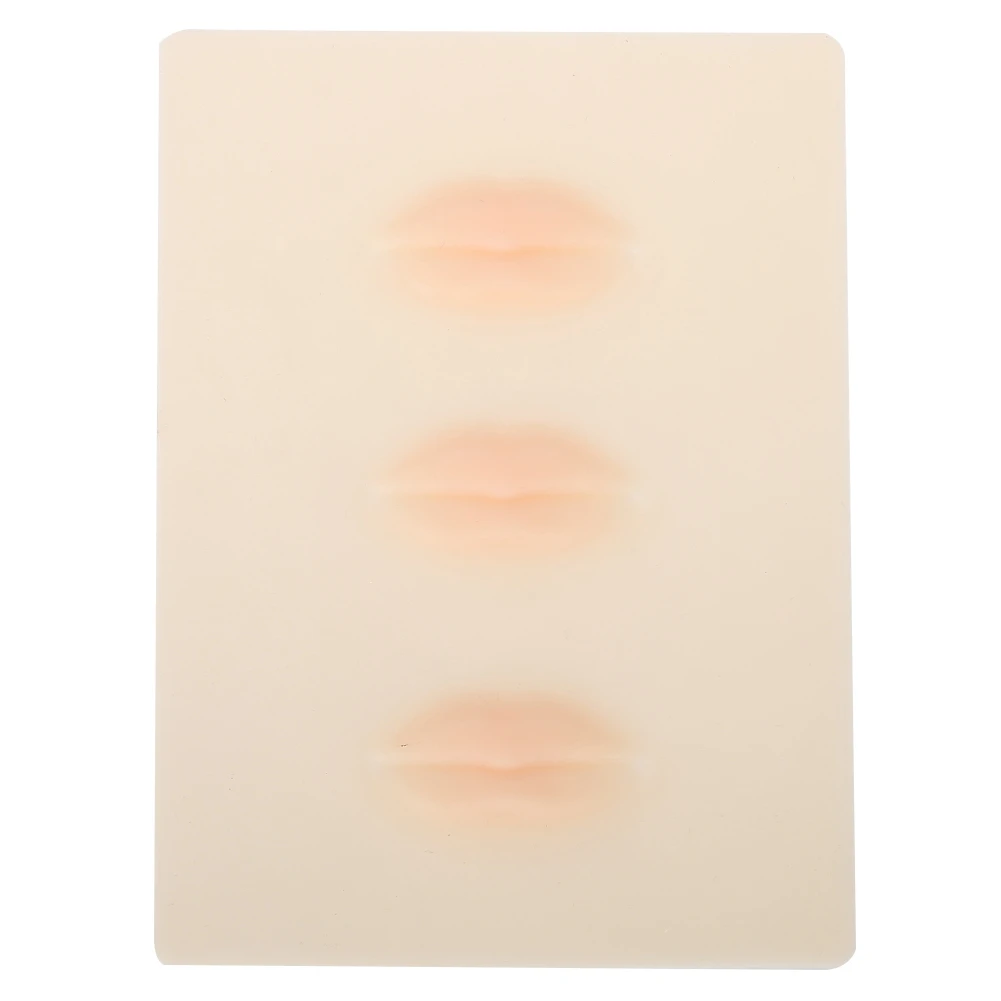 

3Pcs Silicone Permanent Makeup Training Skin Lip Tattoo Fake Practice Skin Kit