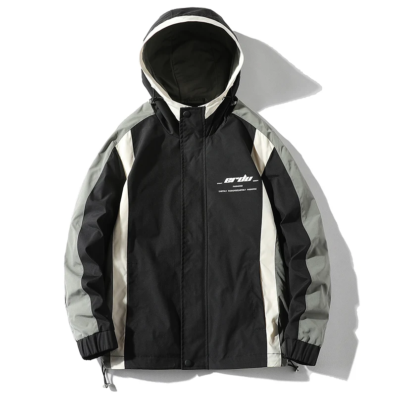 

Casual England Style New 2022 Spring Autumn Hip Hop Streetwear Cardigan Zip Up Jacket Men's Brand Baseball Clothes OverSize 4XL