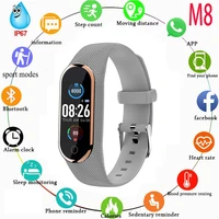 2022 new m8 smart bracelet heart ratesleepblood oxygen monitoring exercise pedometer bluetooth photo call reminder watch sale