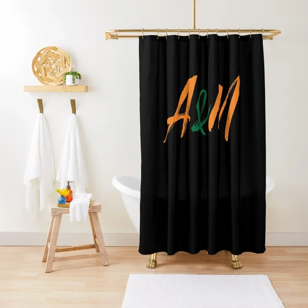 FAMU Florida оранжевый и зеленый A&ampM Pride погремушки сценарий занавеска для душа