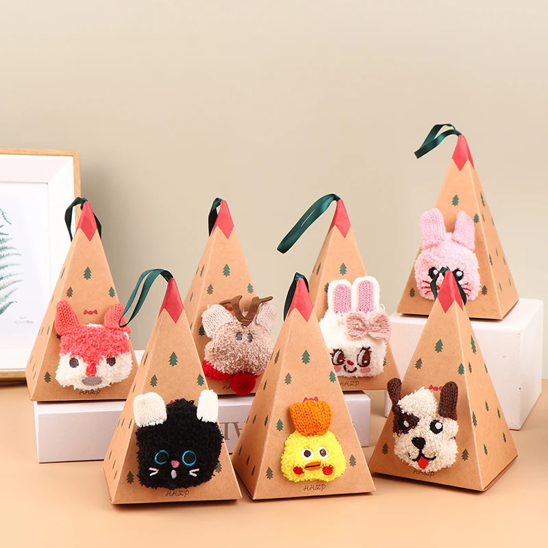 

Милые рождественские носки с изображением животных, оленя, подарок 3D, пушистые коралловые бархатные плотные теплые зимние носки для женщин,...