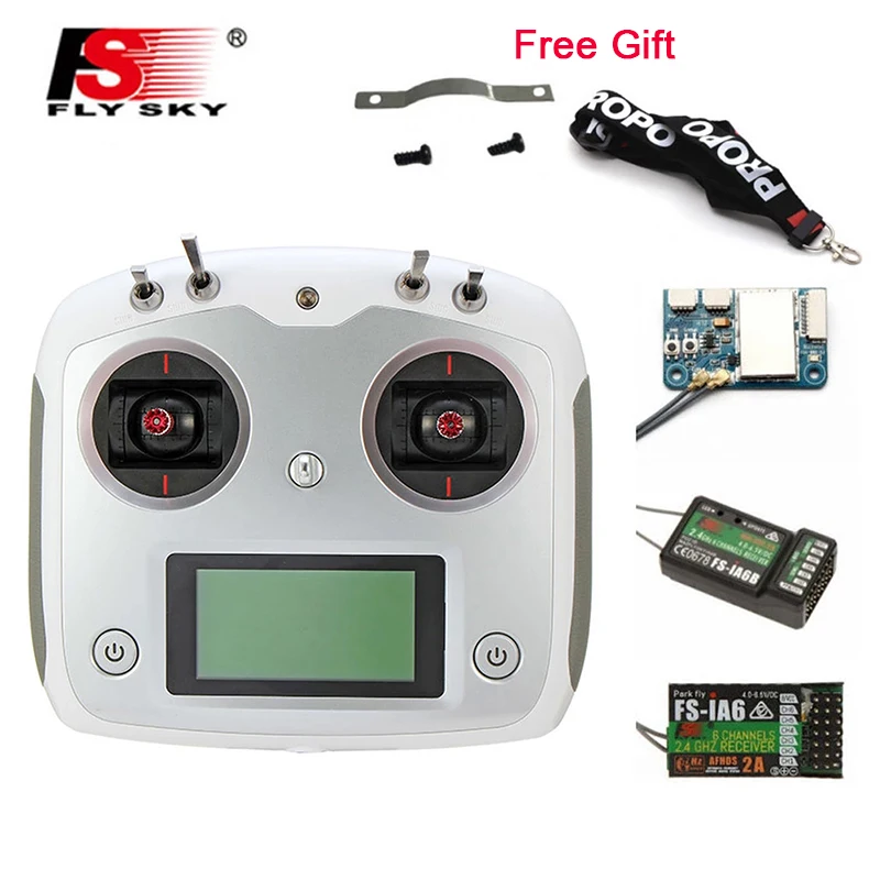 

FLYSKY FS-i6S I6S 2.4G 10CH AFHDS 2A Centering Throttle Transmitter W/ IA6B/A8S/iA10B Receiver for RC Airplane FPV Racing Drone