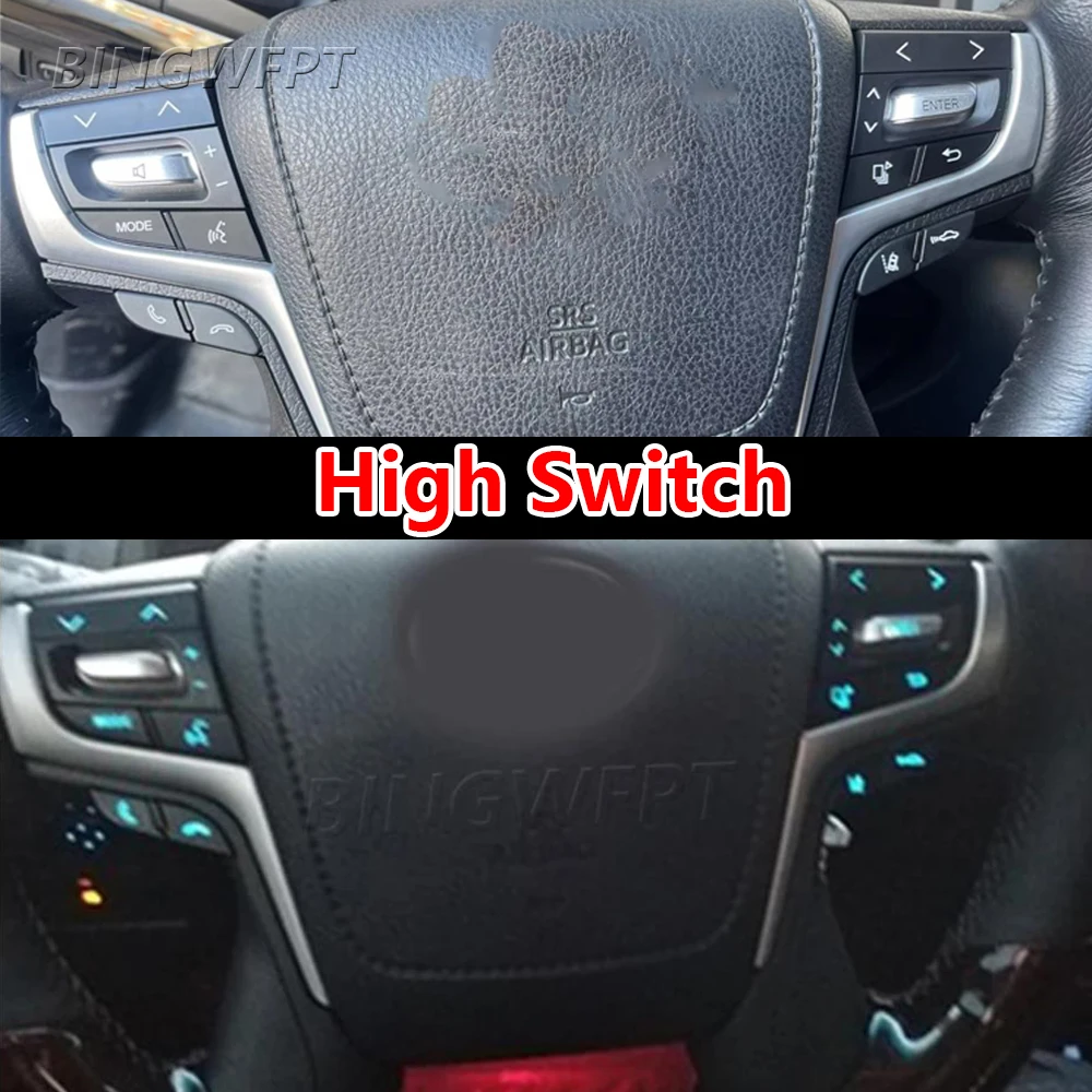 Кнопка управления музыкой и телефоном по Bluetooth на руле автомобиля BINGWFPT для Toyota Land Cruiser Prado 200 FJ200 LC200 2016-2018 (art.: 3920dbcaeb8b3) - 3920dbcaeb8b3