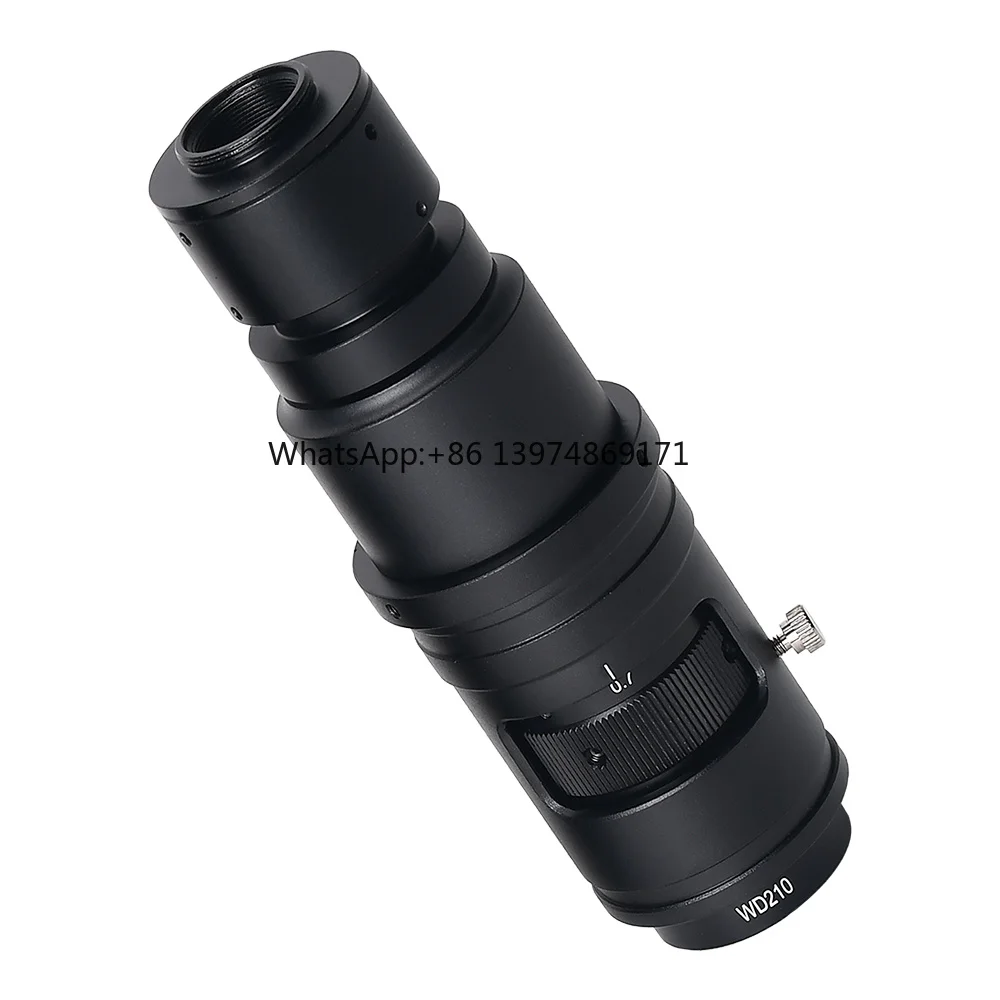 Фото Объектив с зумом C-Mount 0.7X-5X, парфокальный объектив 180X 120X, линза для монокулярного микроскопа №4